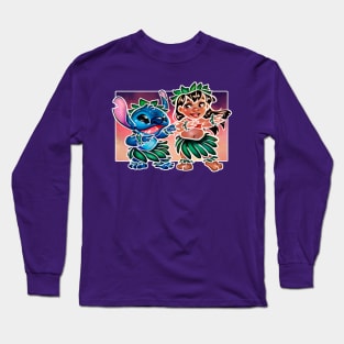 Lilo y Stitch hula Long Sleeve T-Shirt